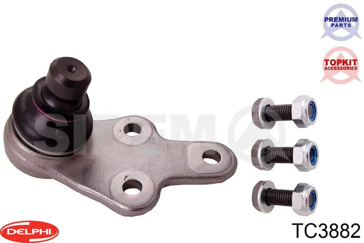 Кульова опора, нижня, ліва Delphi TC3882 ціна, від 16.03 USD