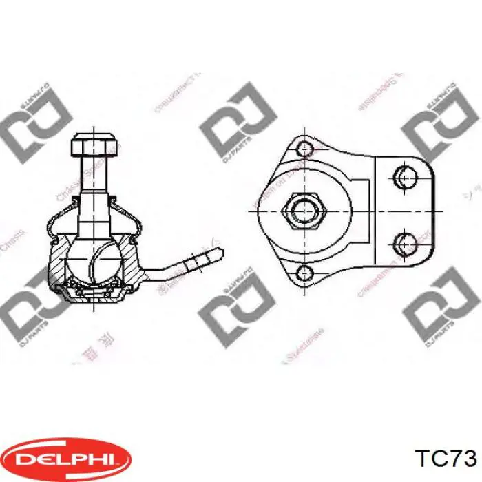 Кульова опора, нижня TC73 Delphi