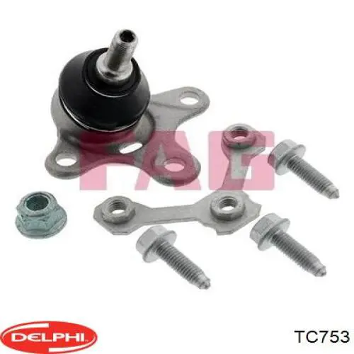 Кульова опора, нижня, ліва Delphi TC753 ціна, від 13.07 USD