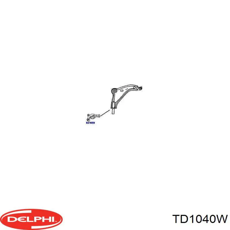 Купити TD1040W Delphi Сайлентблок передньої підвіски