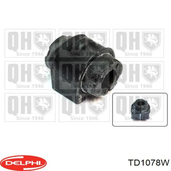 Втулка стабілізатора заднього Delphi TD1078W ціна, від 5.93 USD