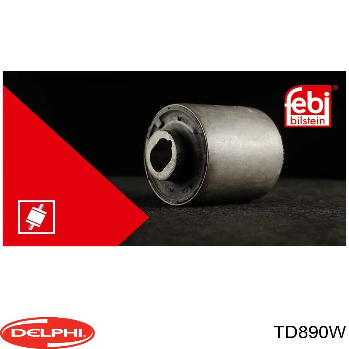 Сайлентблок нижнього важеля передньої підвіски Delphi TD890W ціна, від 22.92 USD