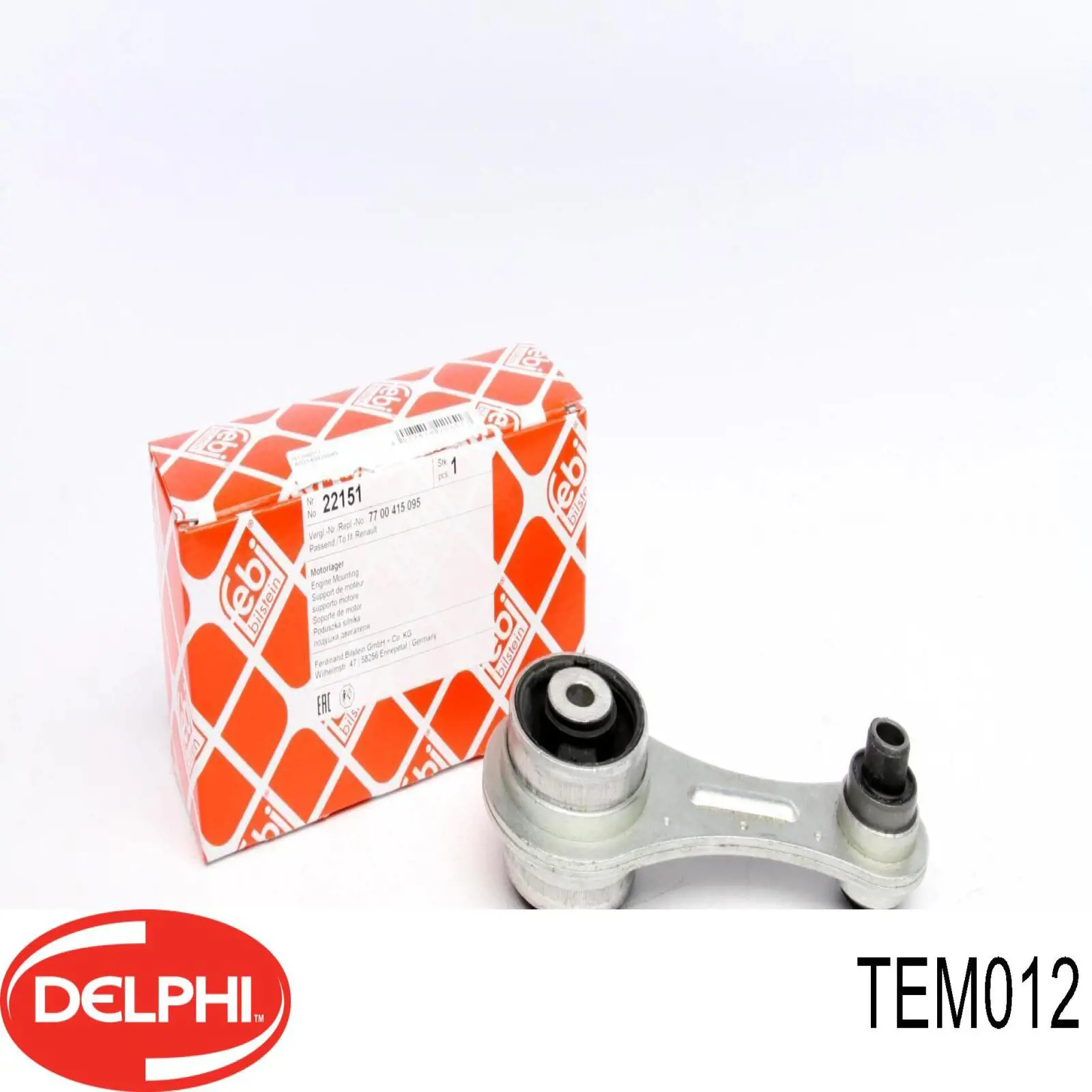 Подушка (опора) двигуна, задня Delphi TEM012 ціна, від 12.73 USD