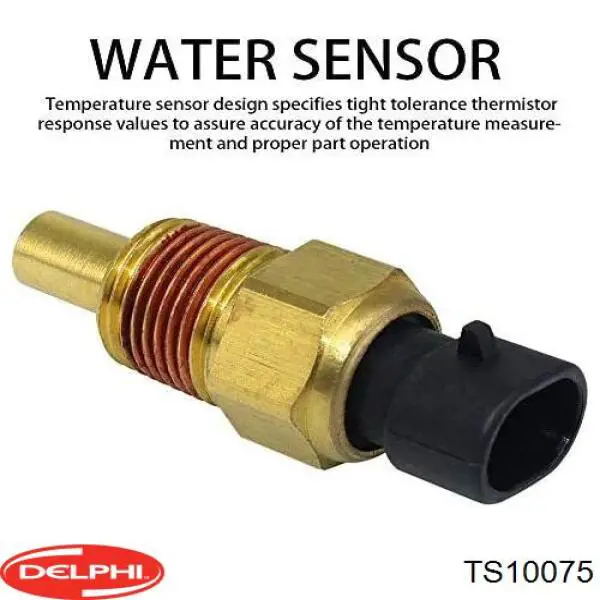 Термодатчик охолоджуючої рідини Delphi TS10075 ціна, від 8.02 USD
