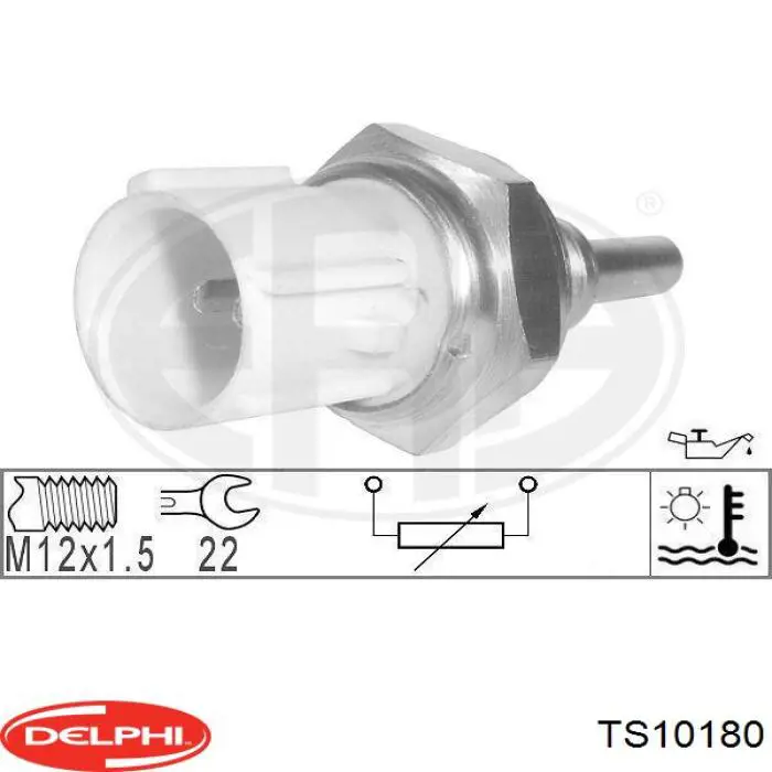 Датчик температури охолоджуючої рідини TS10180 Delphi