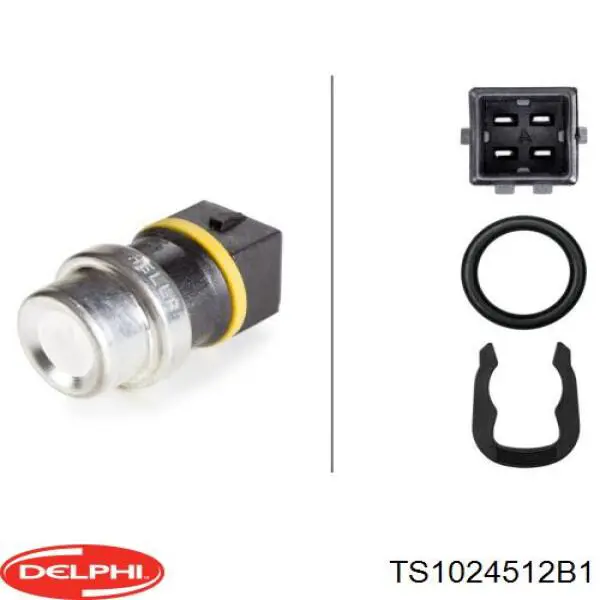 Термодатчик охолоджуючої рідини Delphi TS1024512B1 ціна, від 6.13 USD