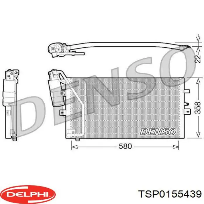 TSP0155439 Delphi Компресор холодоагенту