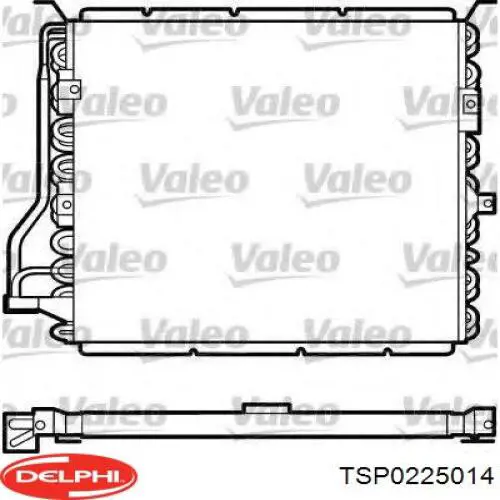 Радіатор кондиціонера TSP0225014 Delphi