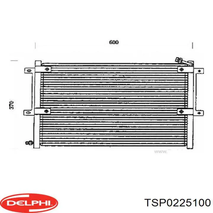 TSP0225100 Delphi радіатор кондиціонера