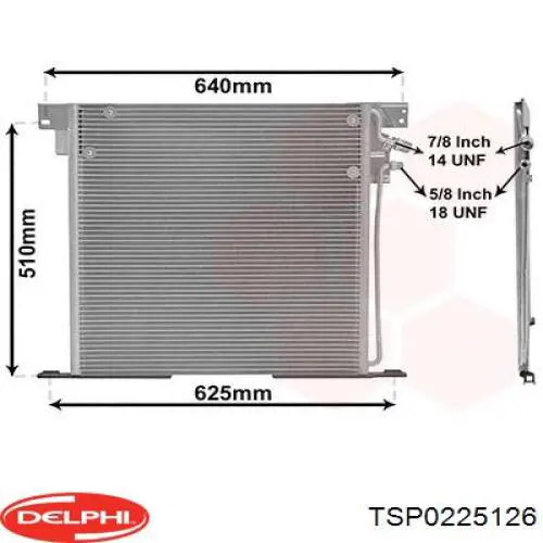 Конденсатор кондиціонера Delphi TSP0225126 ціна, від 103.71 USD