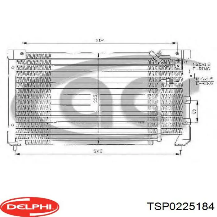 Конденсатор кондиціонера Delphi TSP0225184 ціна, від 78.71 USD