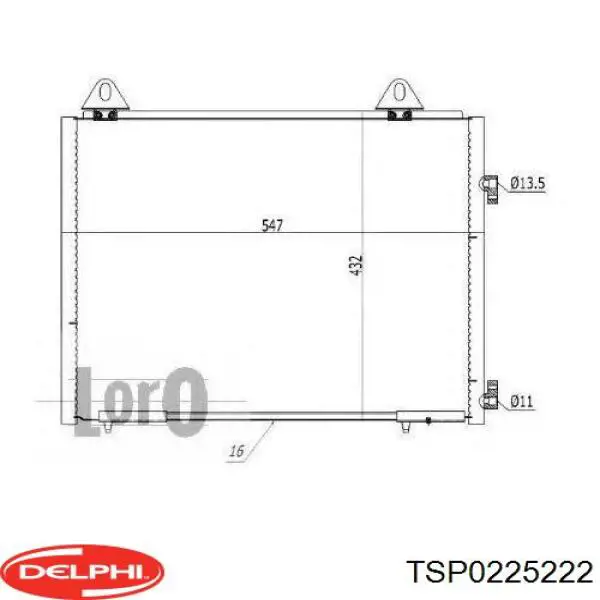 Конденсатор кондиціонера Delphi TSP0225222 ціна, від 74.36 USD