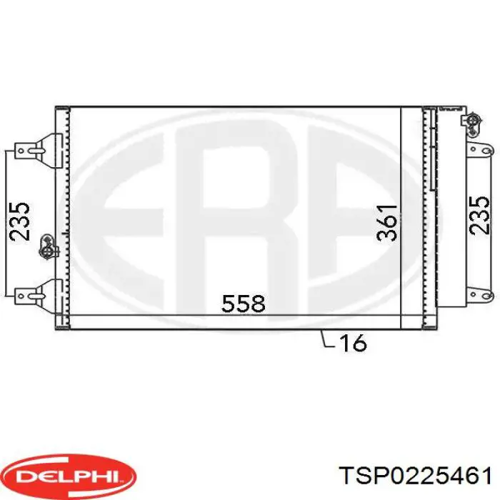 Конденсатор кондиціонера Delphi TSP0225461 ціна, від 67.27 USD