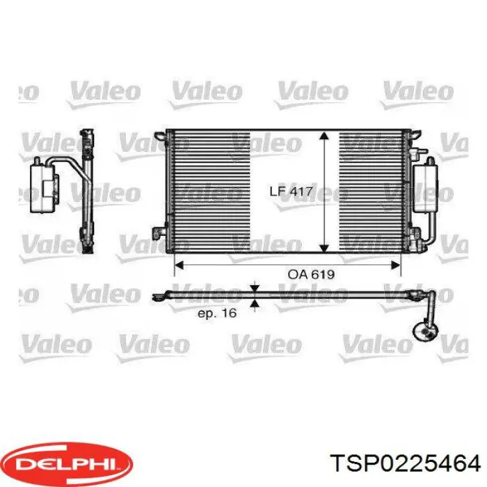 TSP0225464 Delphi Конденсатор