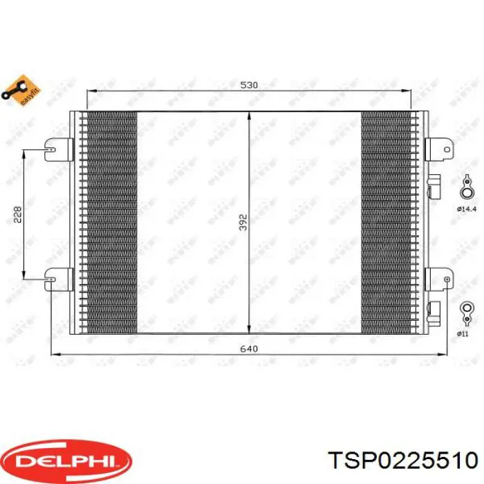 TSP0225510 Delphi Конденсатор