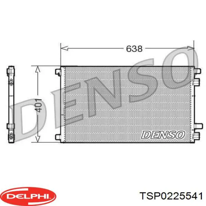 Конденсатор кондиціонера Delphi TSP0225541 ціна, від 76.71 USD