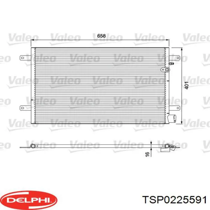 TSP0225591 Delphi Конденсатор