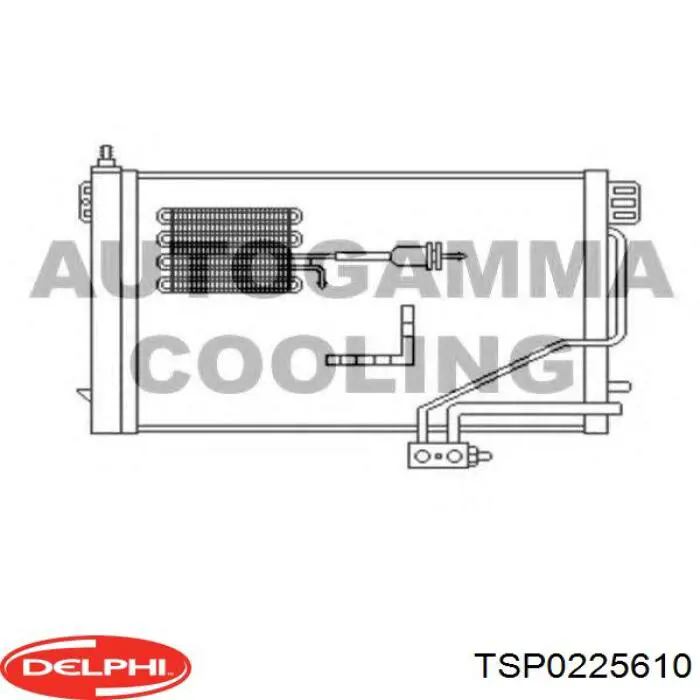 Радіатор кондиціонера TSP0225610 Delphi