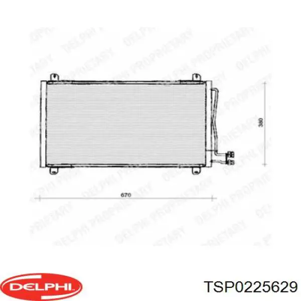 Конденсатор кондиціонера Delphi TSP0225629 ціна, від 73.81 USD