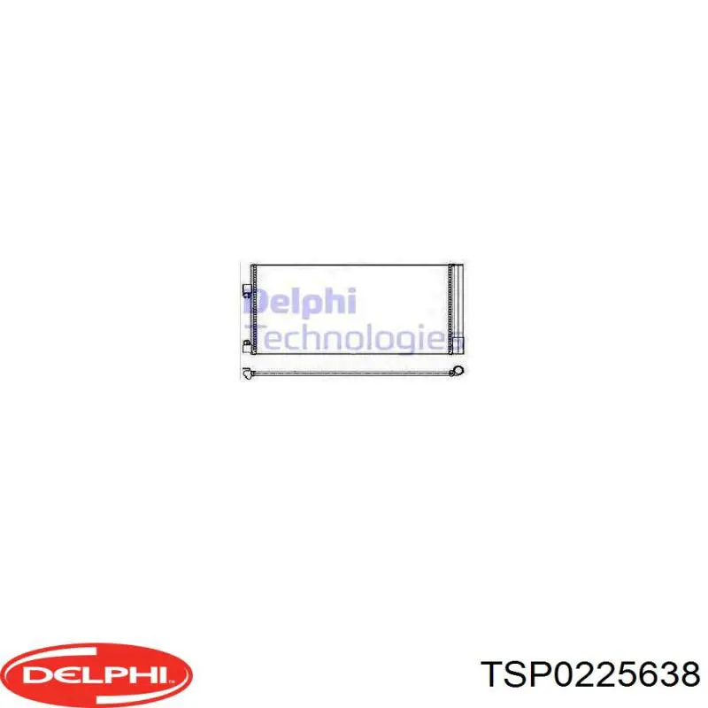 Купити TSP0225638 Delphi Радіатор системи охолодження кондиціонера