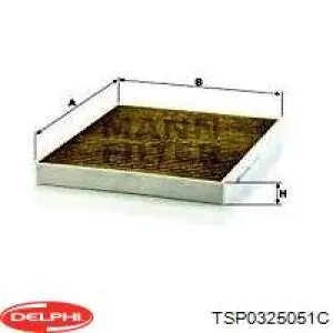 Фільтр повітряний обігрівача Delphi TSP0325051C ціна, від 10.21 USD