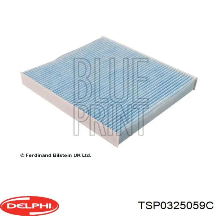Фільтр повітряний обігрівача Delphi TSP0325059C ціна, від 227.24 UAH