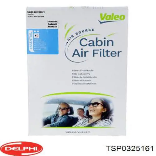 Купити TSP0325161 Delphi Фільтр салону вугільний