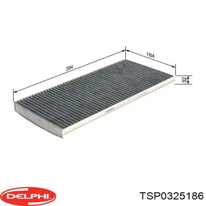 Повітряний фільтр салону Delphi TSP0325186