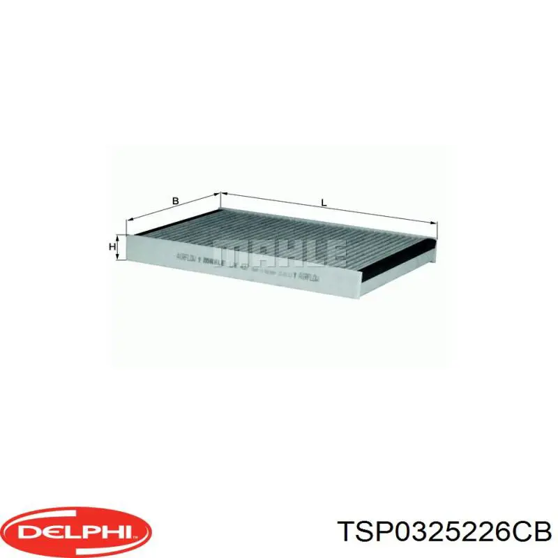 Фільтр салону TSP0325226CB Delphi
