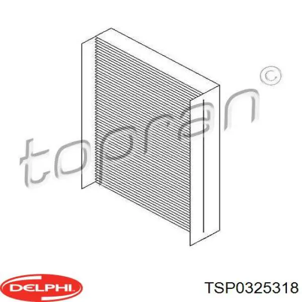 Купити TSP0325318 Delphi Фільтр салону вугільний