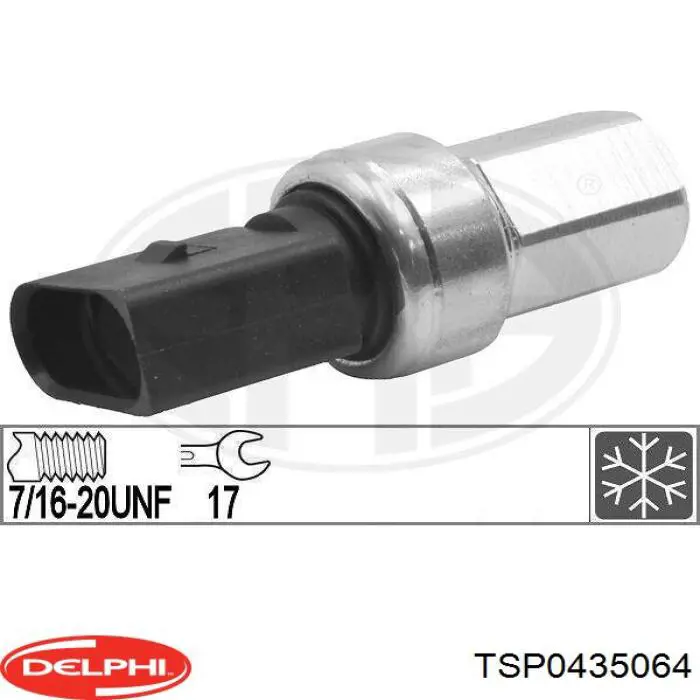 Купити TSP0435064 Delphi Датчик тиску кондиціонера