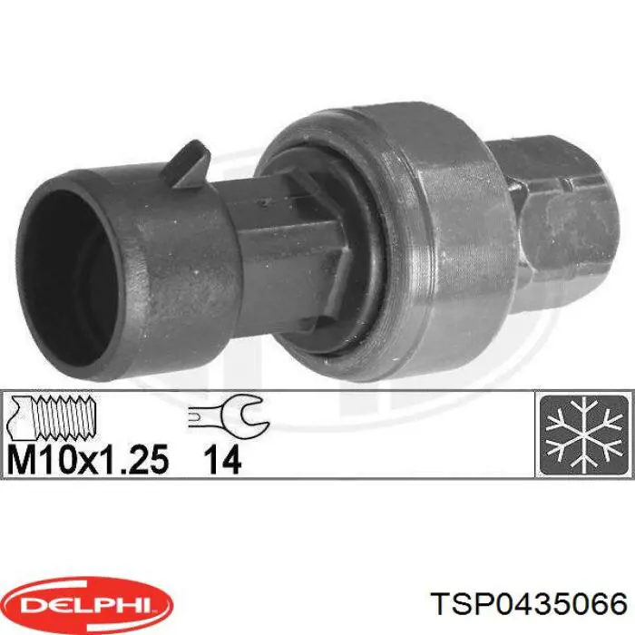 Купити TSP0435066 Delphi Датчик тиску кондиціонера