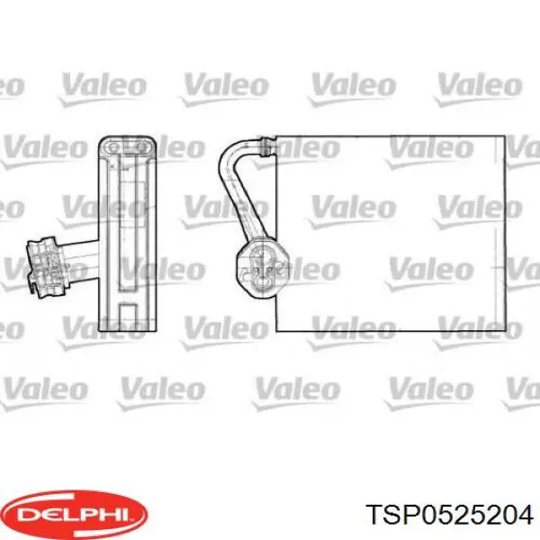 Купити TSP0525204 Delphi Радіатор опалювача салону