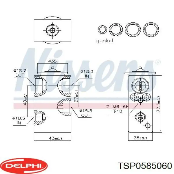Купити 107664 Febi Клапан TRV, кондиціонера