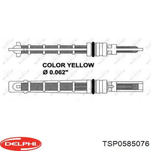 Клапан TRV, кондиціонера Delphi TSP0585076 ціна, від 32.63 USD