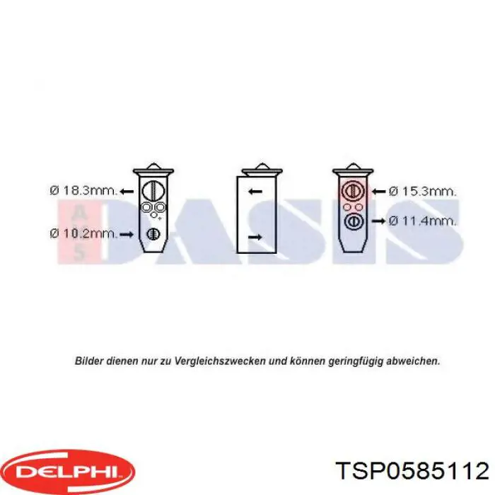 Клапан TRV, кондиціонера TSP0585112 Delphi