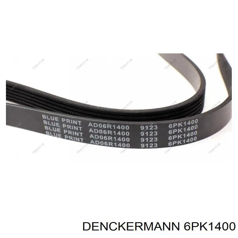 Купити 6PK1400 Denckermann Ремінь генератора