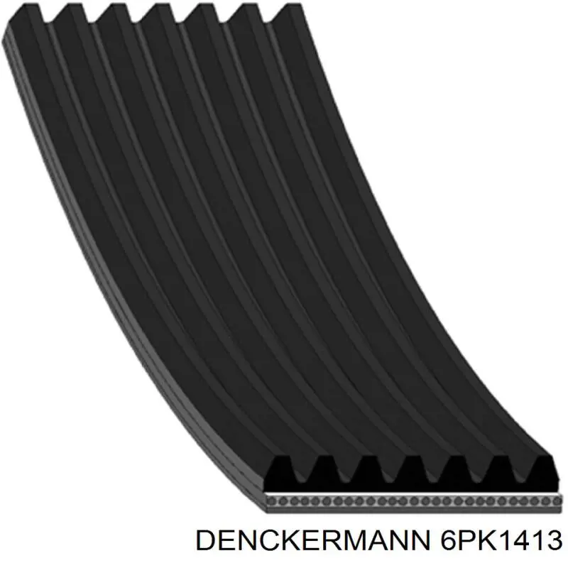 Ремінь приводний, агрегатів 6PK1413 Denckermann