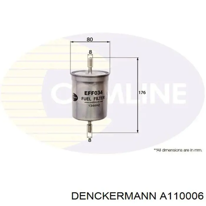 A110006 Denckermann Фільтр палива