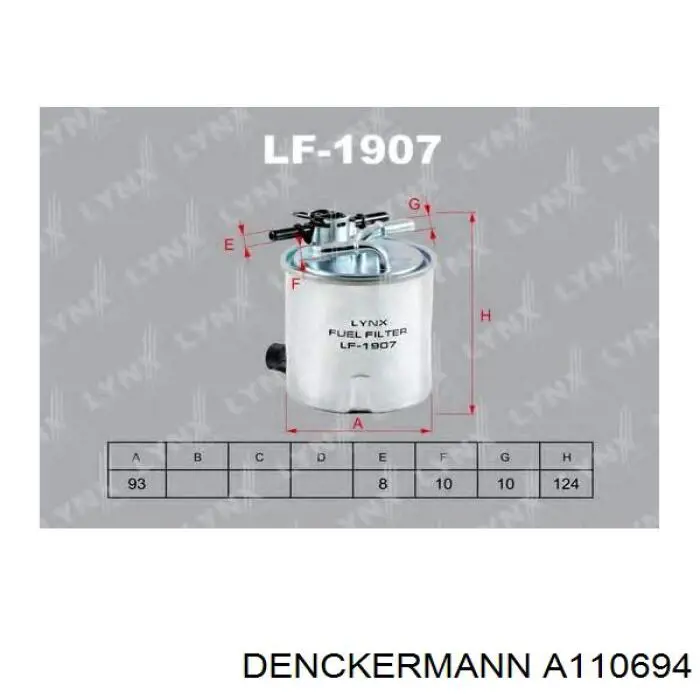 Фільтр паливний Denckermann A110694