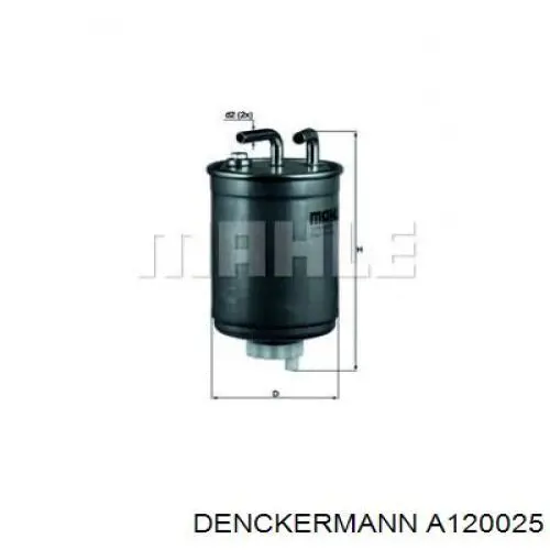 Купити A120025 Denckermann Фільтр-відстійник палива грубої очистки