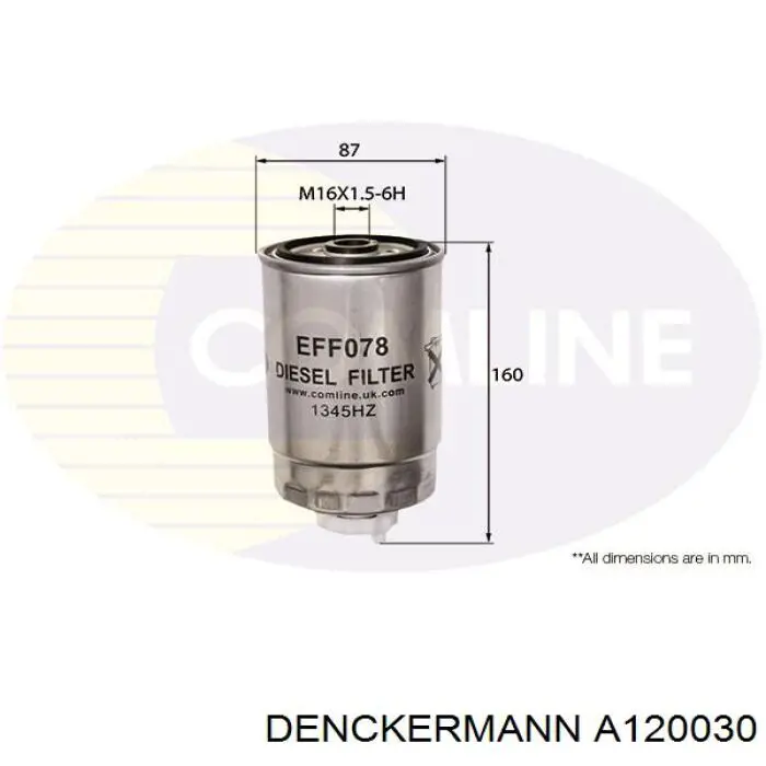 Фільтр тонкого очищення палива Denckermann A120030 ціна, від 6.33 USD