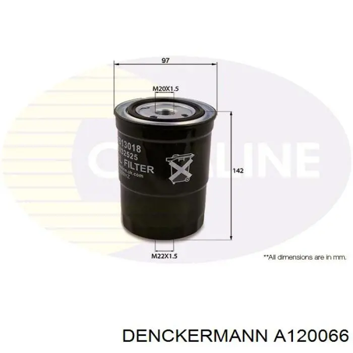 Фільтр тонкого очищення палива Denckermann A120066 ціна, від 7.42 USD