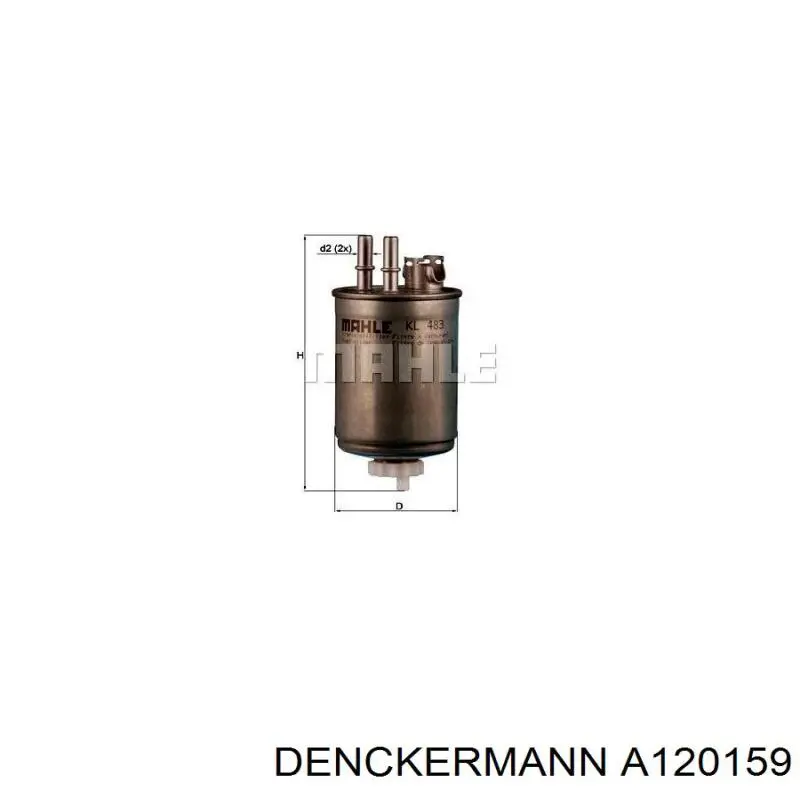Купити A120159 Denckermann Фільтр-відстійник палива грубої очистки