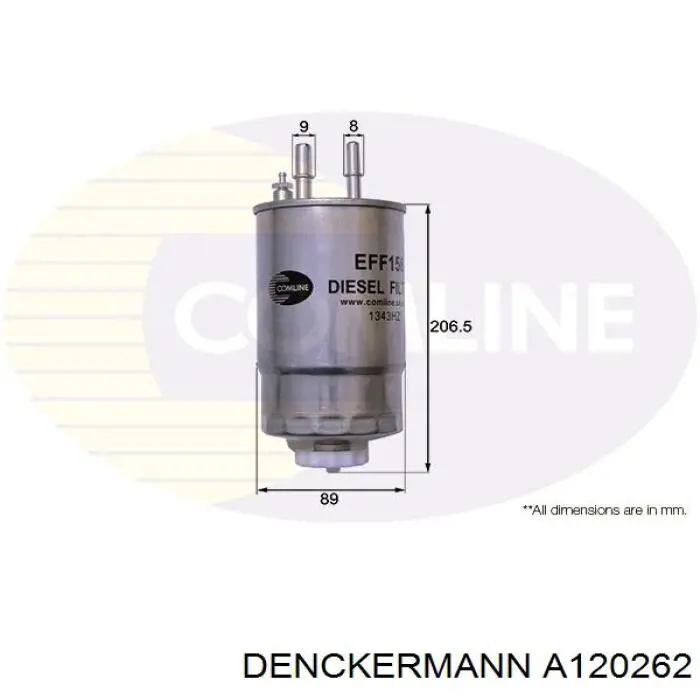 Паливний фільтр A120262 Denckermann