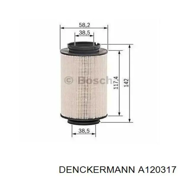 Паливний фільтр A120317 Denckermann