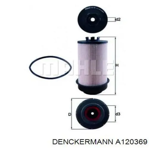 A120369 Denckermann фільтр паливний