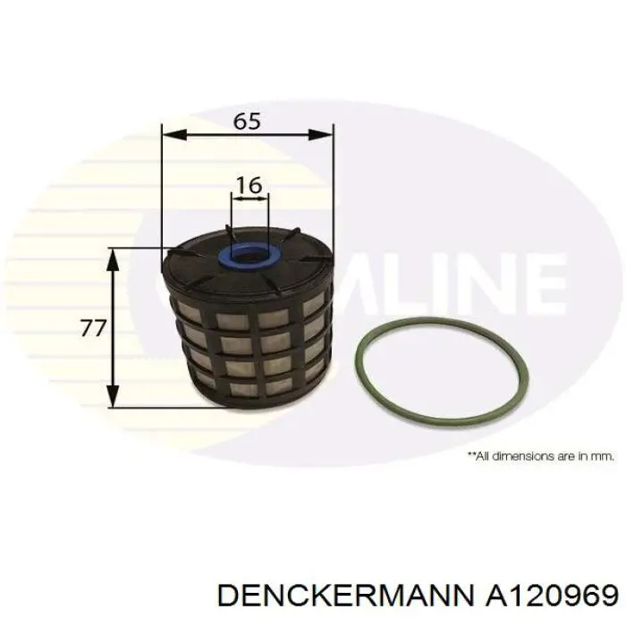 Фільтр тонкого очищення палива Denckermann A120969 ціна, від 7.09 USD