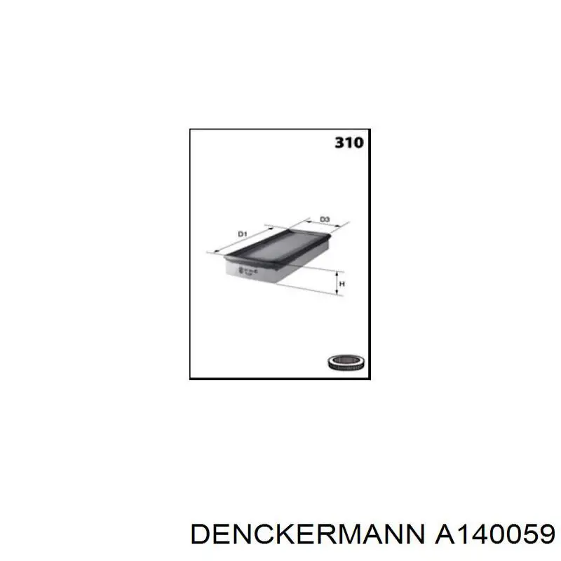 A140059 Denckermann фільтр повітряний