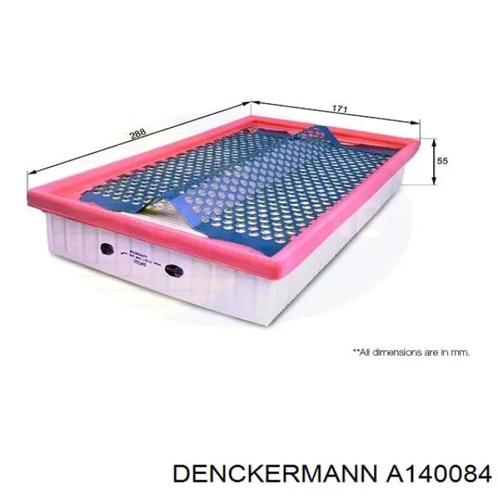 Елемент повітряного фільтра Denckermann A140084 ціна, від 5.48 USD